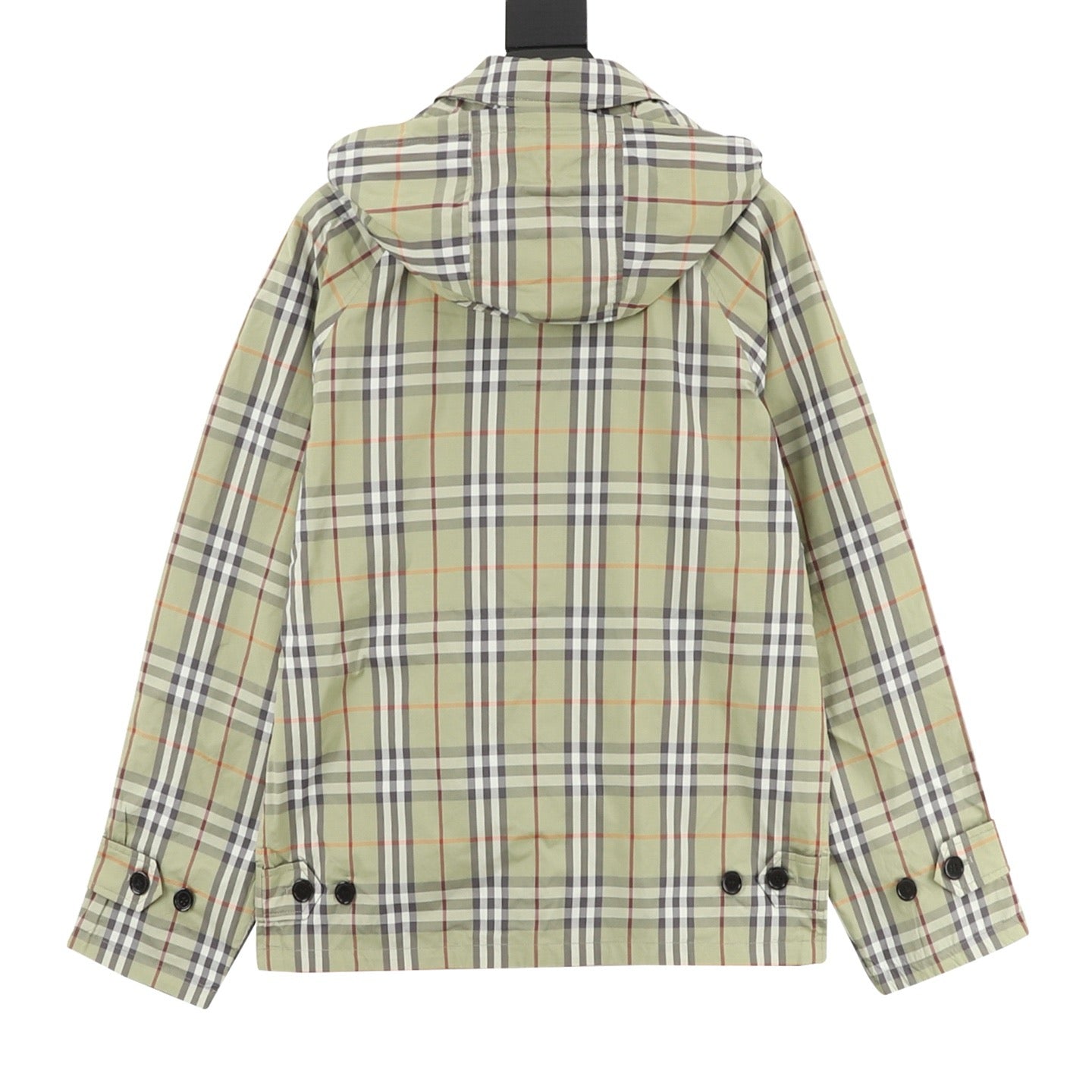 Burberry Reversible Check Hooded Jacket with Metal Logo Plaque