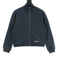 Acne Studios Tonal Script Embroidery Zip Jacket — Black