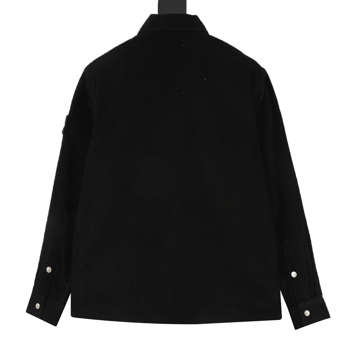 Stone Island Women's & Men's Black Corduroy Button-Up Shirt