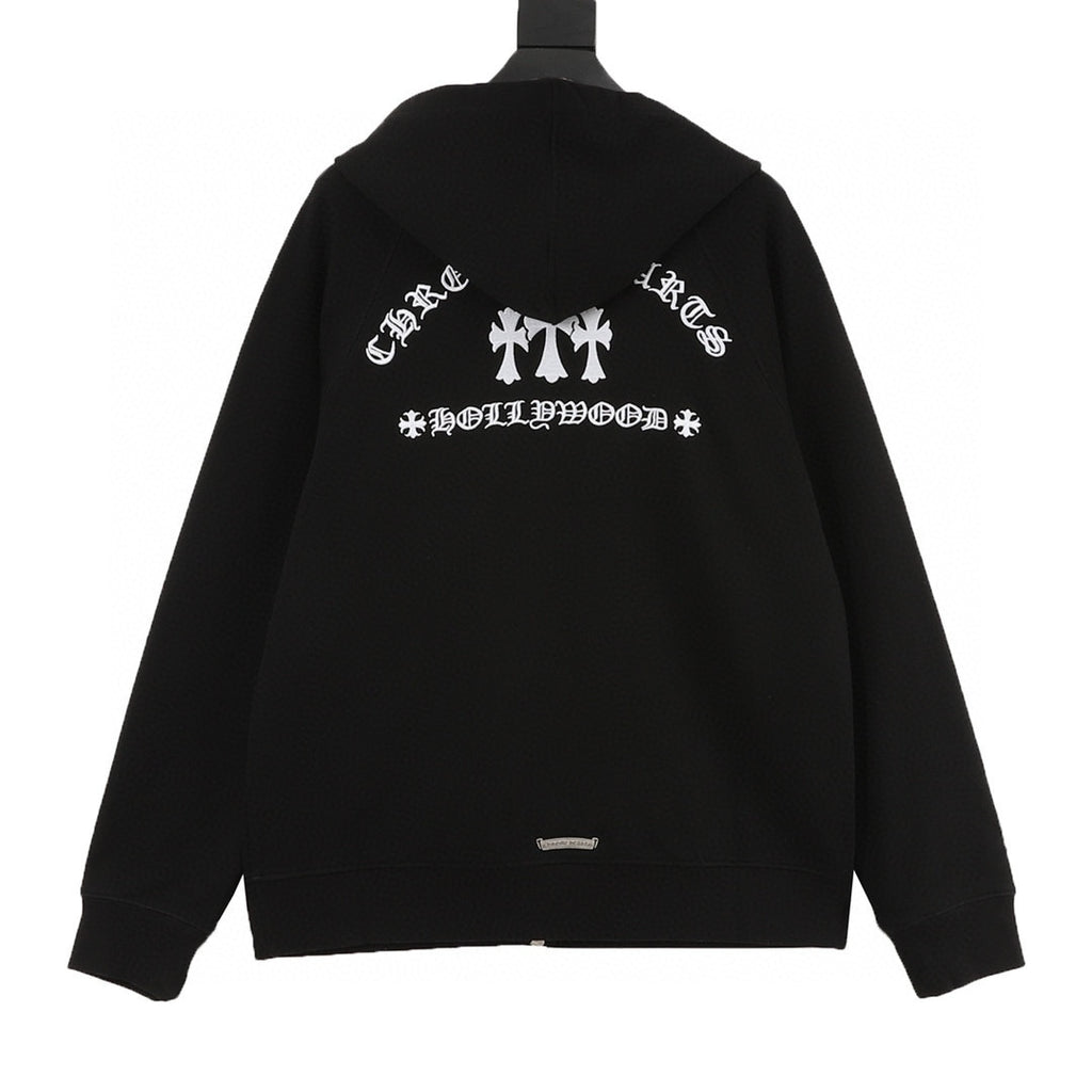 CH Cross-Embroidered Back Hoodie