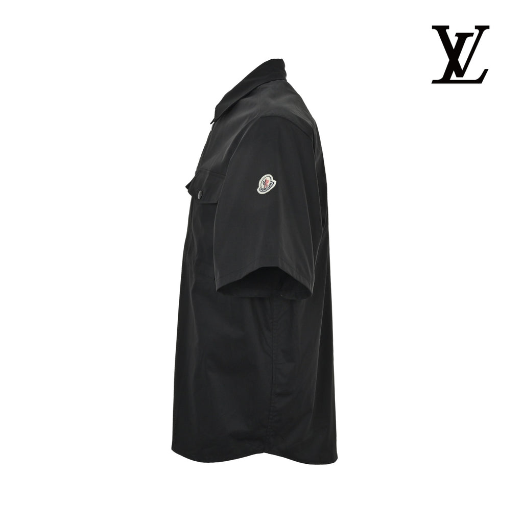 Moncler Men's Black Pocket Short-Sleeve Shirt