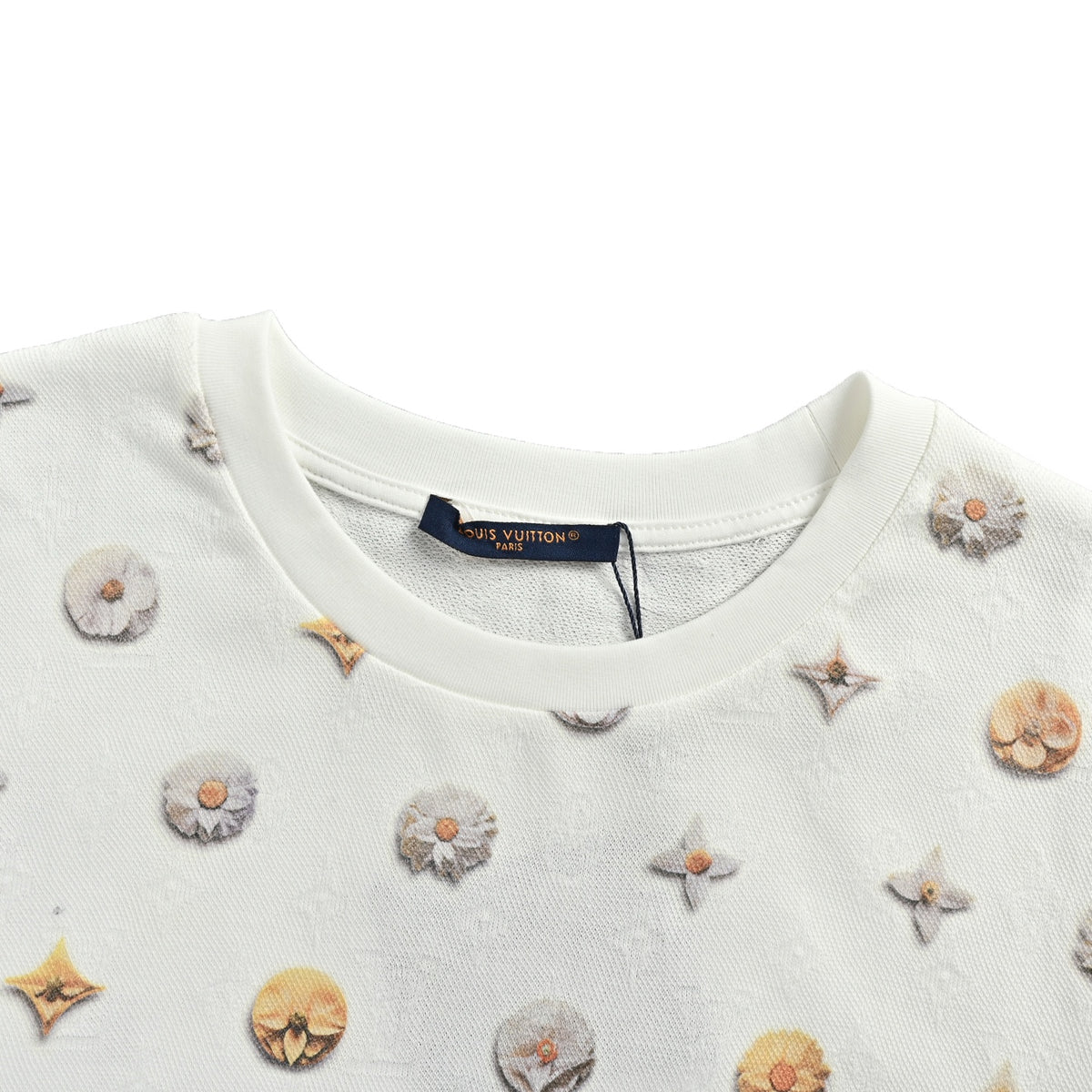 Louis Vuitton Women's / Men's Floral Monogram T-Shirt in White
