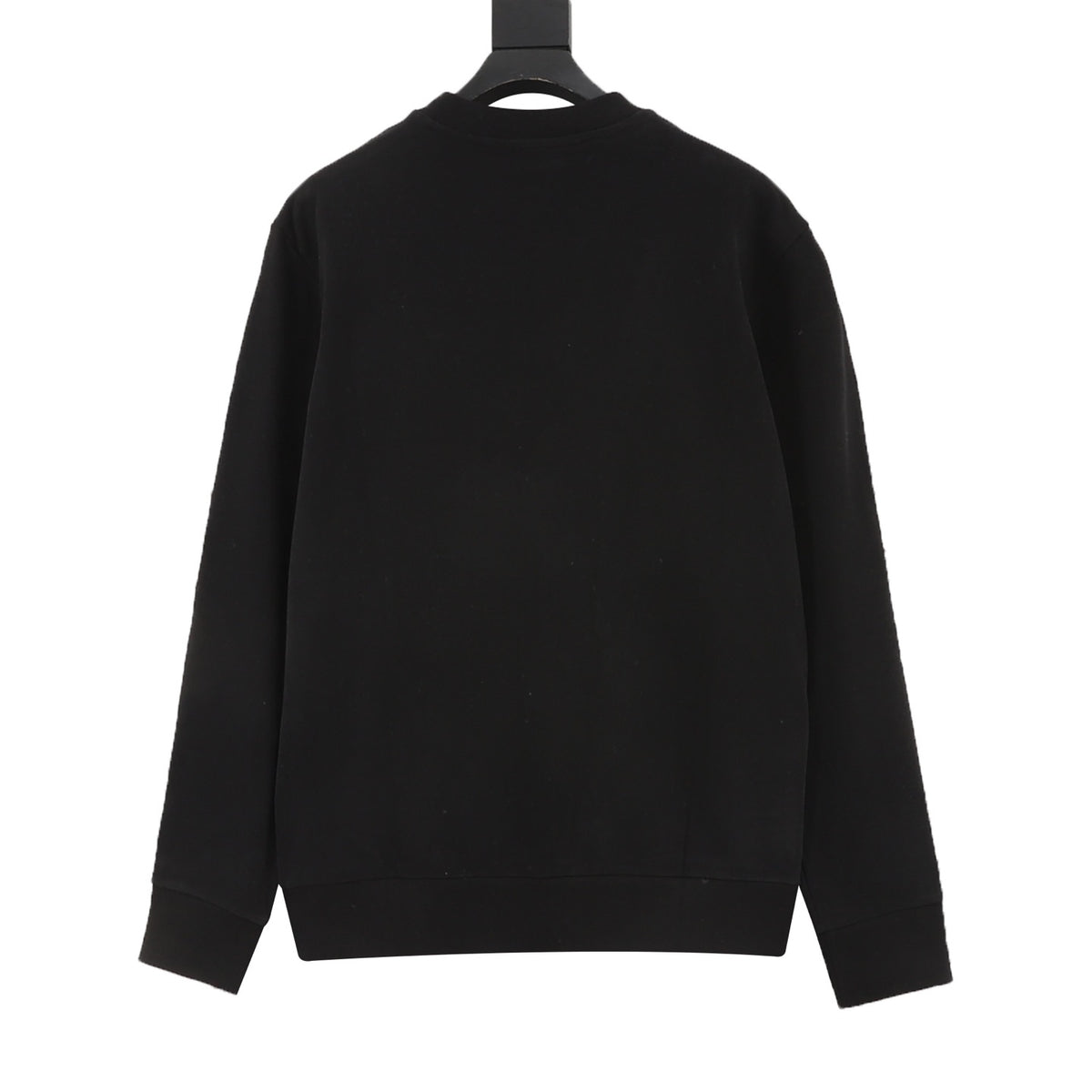Moncler Women's Men's Black Logo Crewneck Sweatshirt