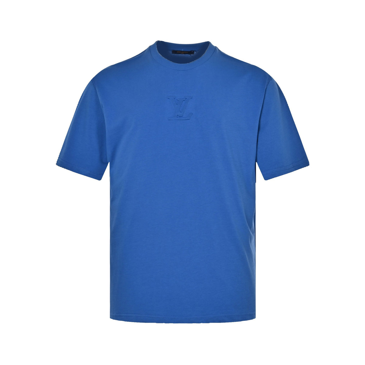 Louis Vuitton Embossed LV Logo Short-Sleeve T-Shirt in Blue