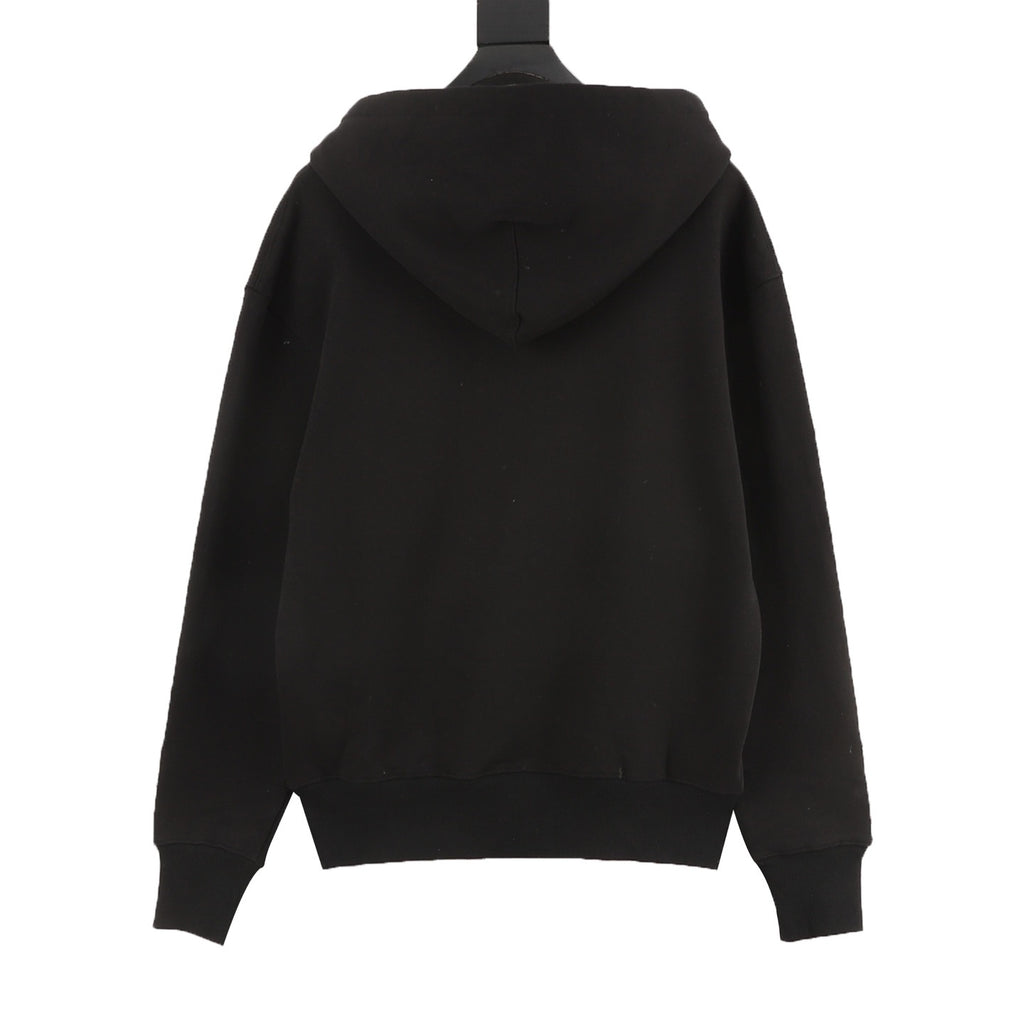 AMI Paris Two-Color Heart Embroidered Hoodie