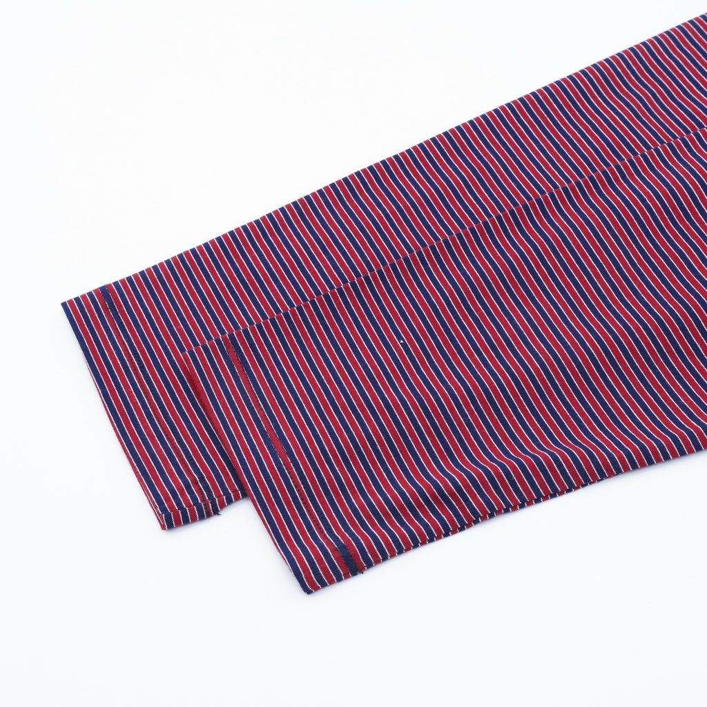 Miu Miu Women's Men's Red & Navy Striped Long-Sleeve Henley Top