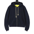 Loewe Women's Men's Navy Zip-Up Hoodie
