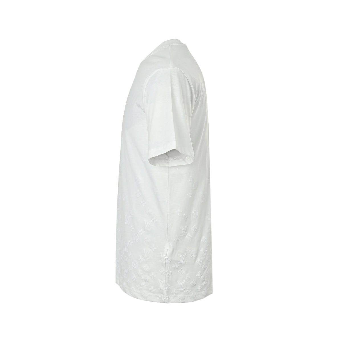 Louis Vuitton Gradient Embossed Monogram Short-Sleeve T-Shirt in White