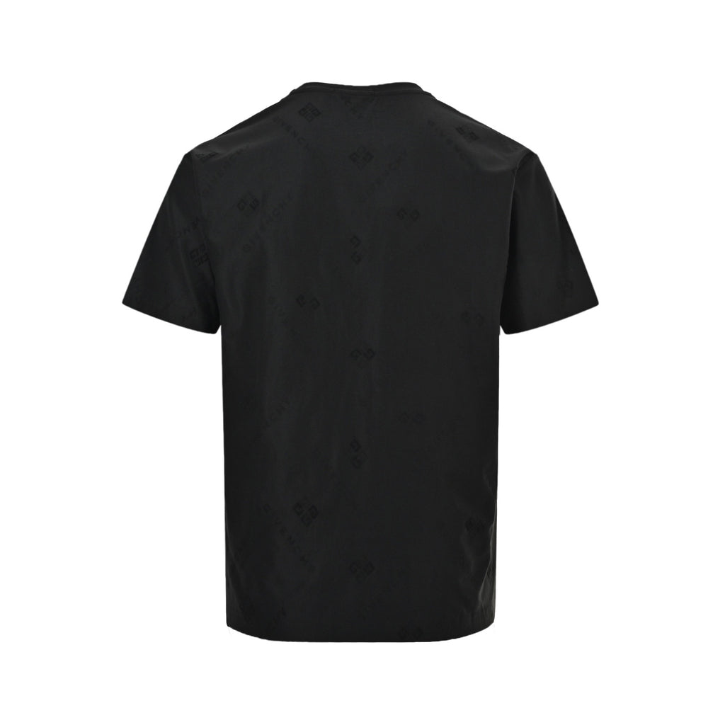 Givenchy Subtle All-Over Logo Short-Sleeve T-Shirt in Black