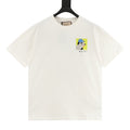Gucci Men's White Small Dog Square Graphic Print T-Shirt