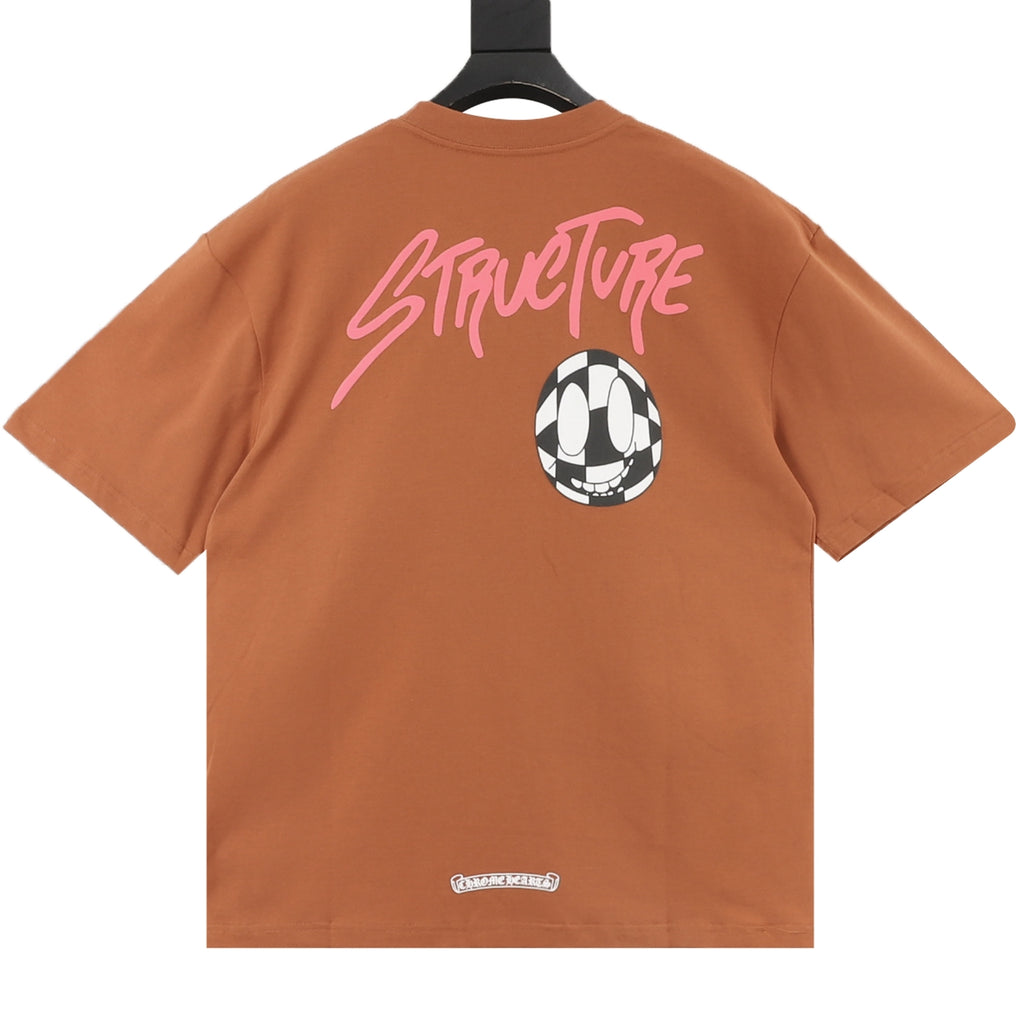Chrome Hearts Men's Brown Pink Monster Graphic Pocket T-Shirt