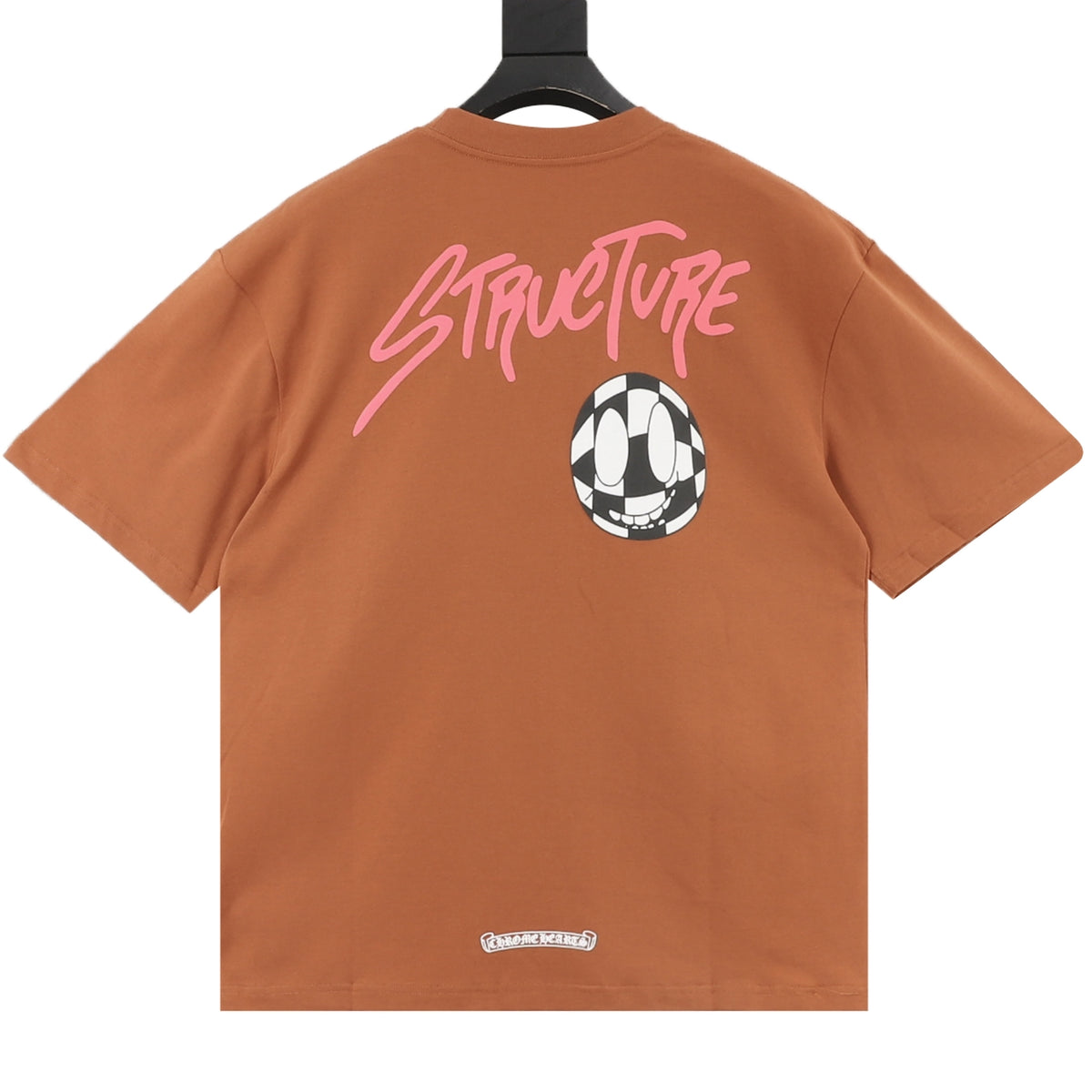 Chrome Hearts Men's Brown Pink Monster Graphic Pocket T-Shirt