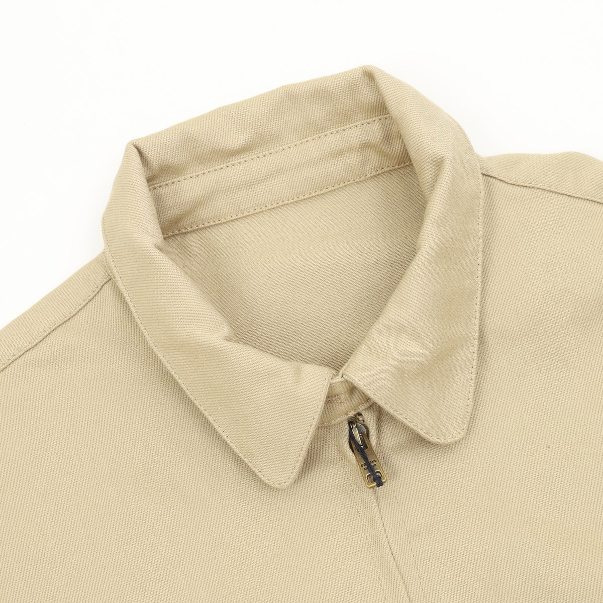Prada Women's Men's Beige Triangle Logo Zip-Up Jacket