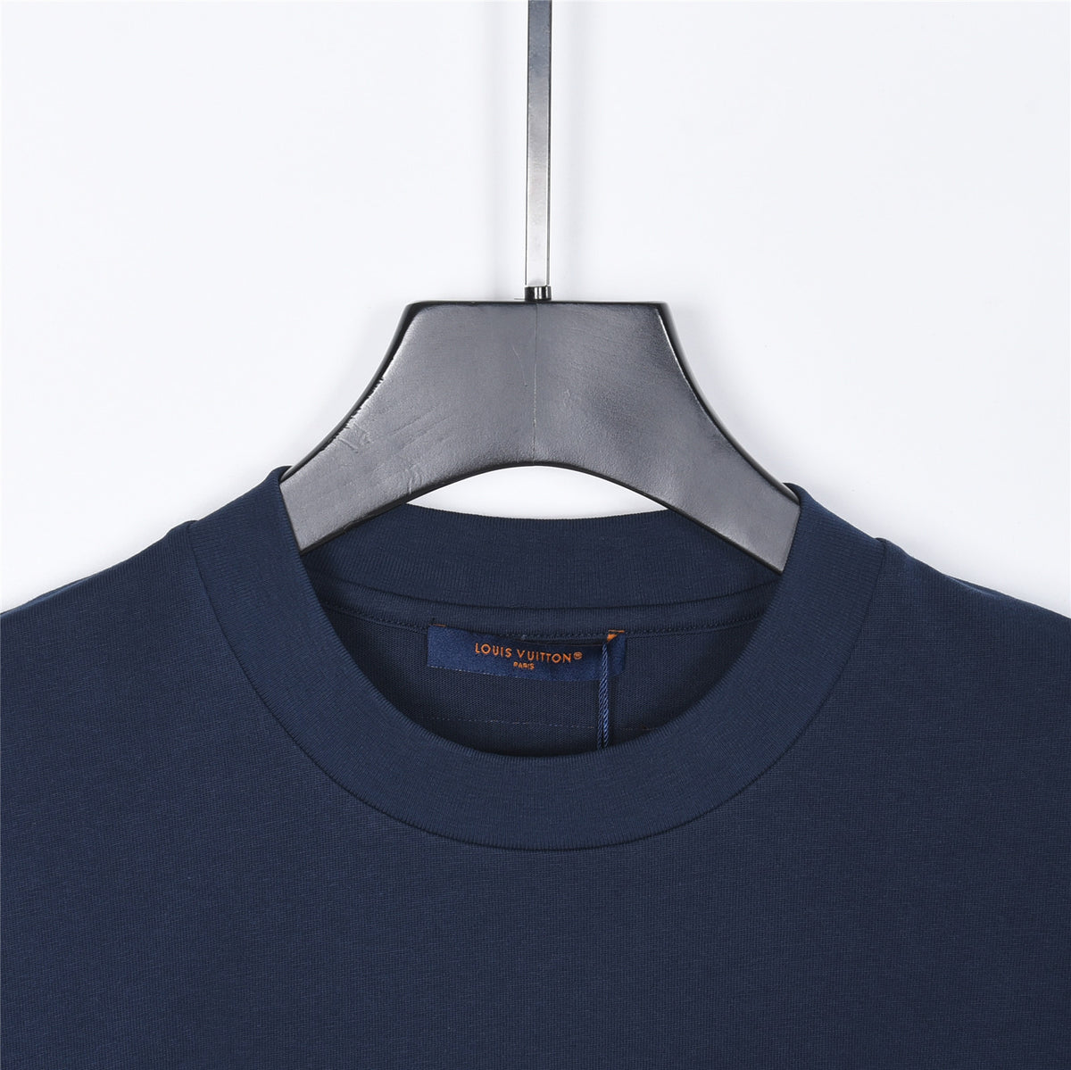 Louis Vuitton Melting Drip-Effect LV Logo Short-Sleeve T-Shirt in Navy