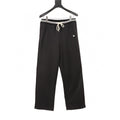 Celine Arc de Triomphe Embroidered Striped Waistband Wide-Leg Track Pants