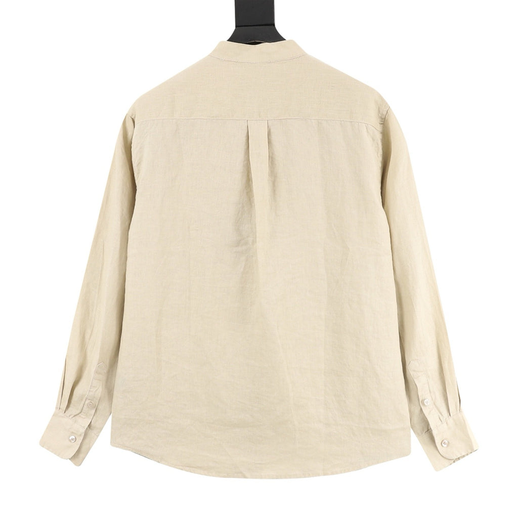 Loro Piana Crew Neck Linen Shirt