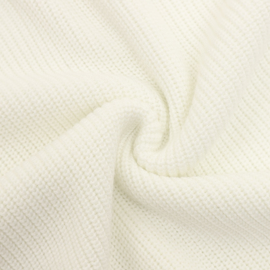 Prada Polo Collar Half-Zip Chunky Knit Sweater