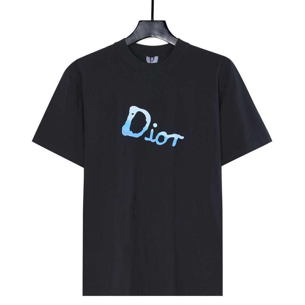 Off-White "For My Real Friends" Print Short-Sleeve T-Shirt in Black