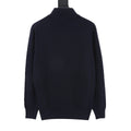 Zegna Women's Men's Navy Half-Zip Cashmere Sweater
