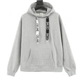 Celine Dual-Tone Logo Webbing Drawstring Oversized Hoodie