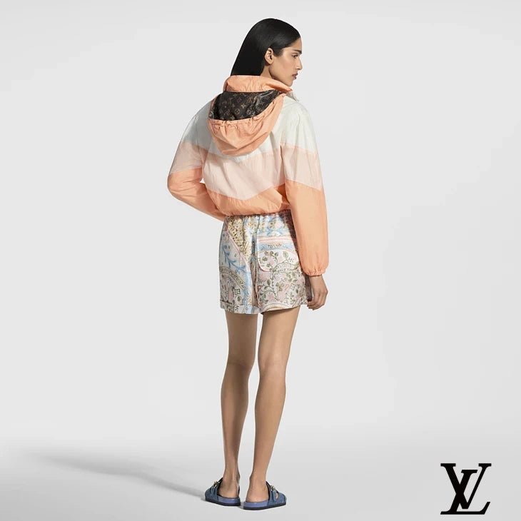 Louis Vuitton Floral Scarf Print Silk Shorts