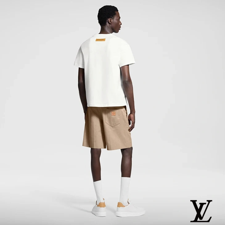 Louis Vuitton Beige Monogram Jacquard Shorts