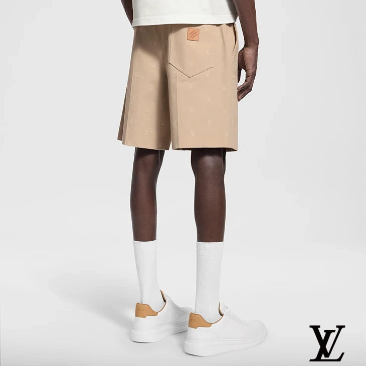 Louis Vuitton Beige Monogram Jacquard Shorts