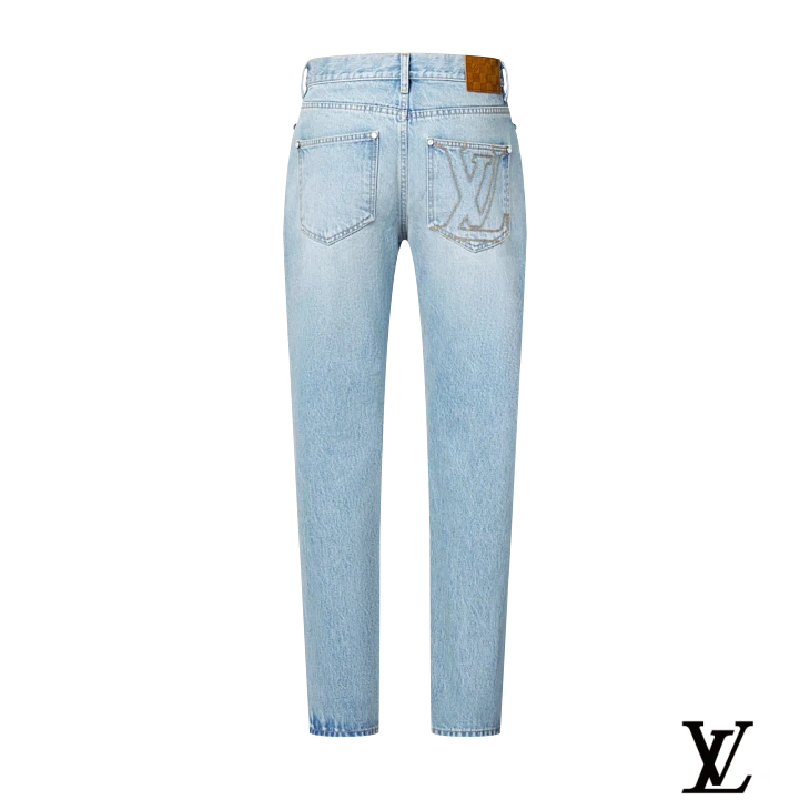 Louis Vuitton Light Wash Straight-Leg Denim Jeans