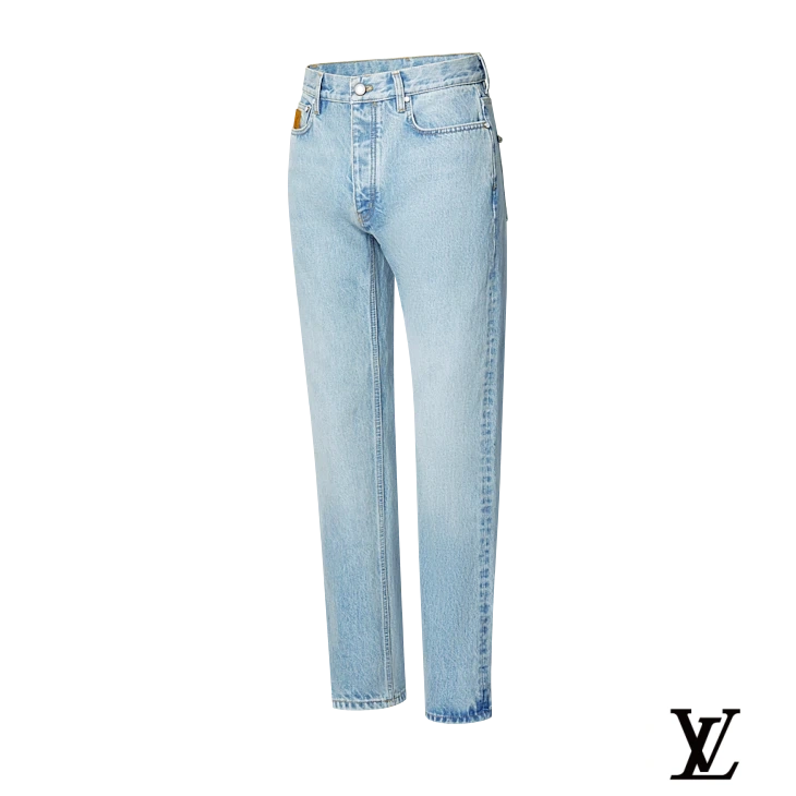 Louis Vuitton Light Wash Straight-Leg Denim Jeans