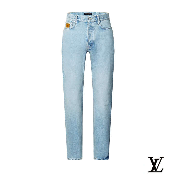 Louis Vuitton Light Wash Straight-Leg Denim Jeans