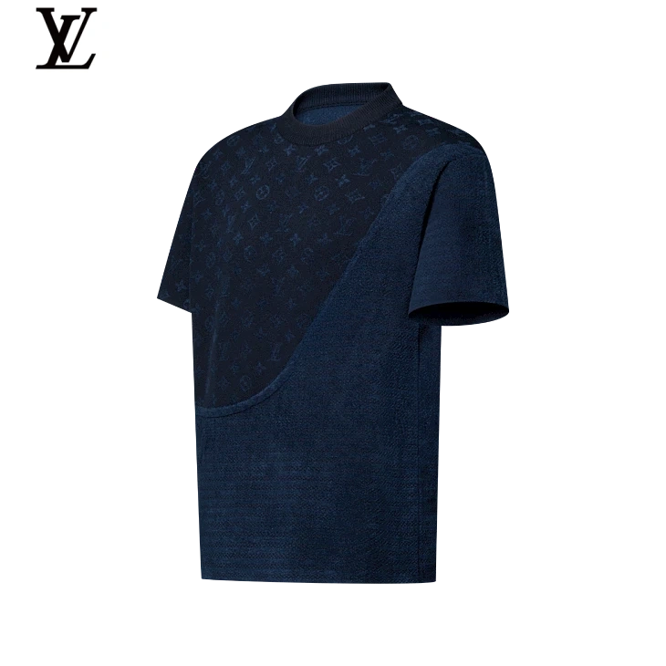 LV Monogram Mix Knit Short-Sleeve Top