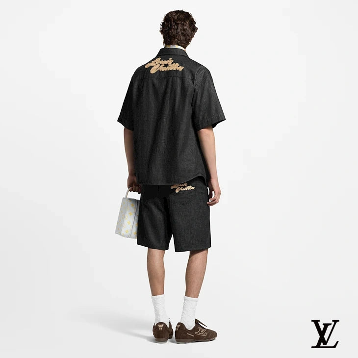 Louis Vuitton Dark Grey Denim Bermuda Shorts