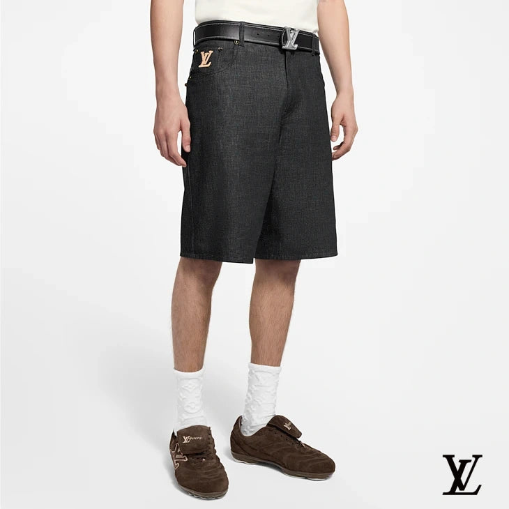 Louis Vuitton Dark Grey Denim Bermuda Shorts