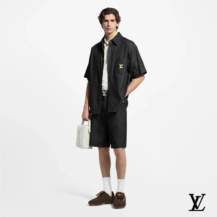 Louis Vuitton Dark Grey Denim Bermuda Shorts