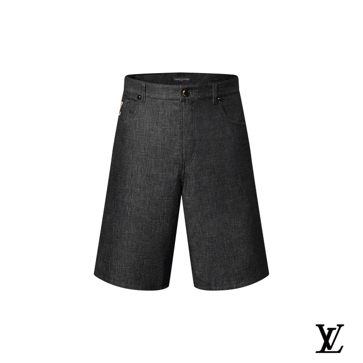 Louis Vuitton Dark Grey Denim Bermuda Shorts