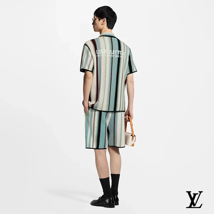 Louis Vuitton Multicolor Striped Knit Shorts