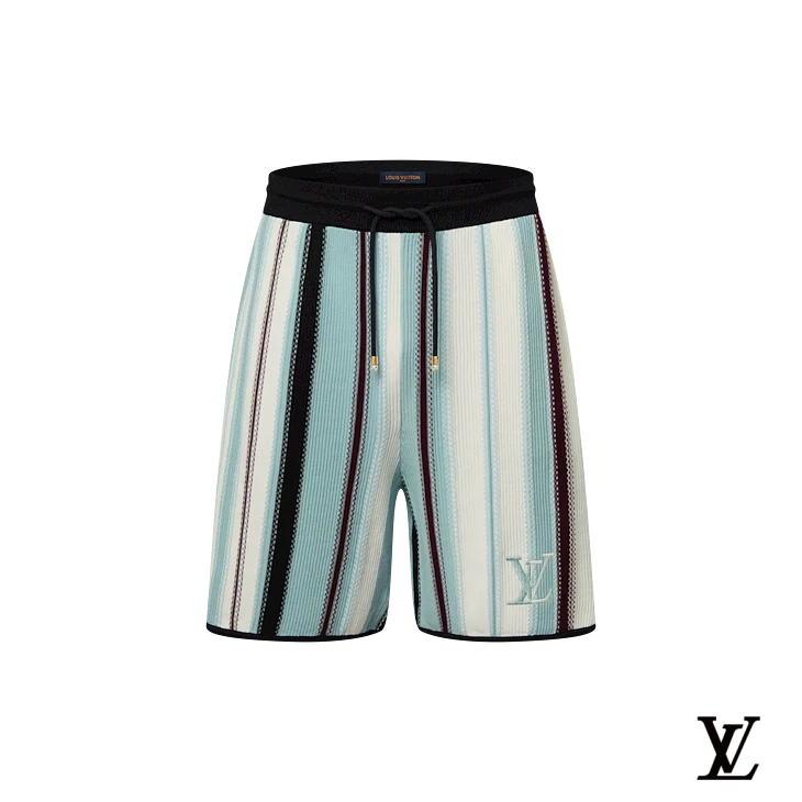 Louis Vuitton Multicolor Striped Knit Shorts