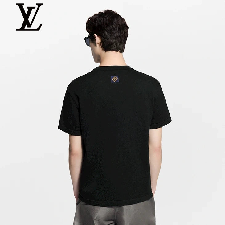Louis Vuitton Black Mushroom Print T-Shirt