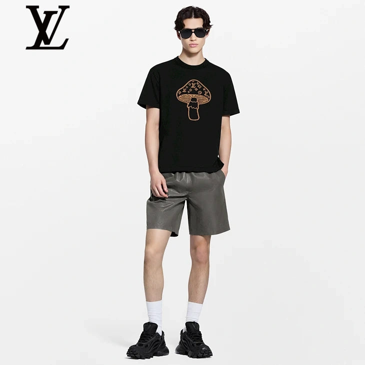 Louis Vuitton Black Mushroom Print T-Shirt
