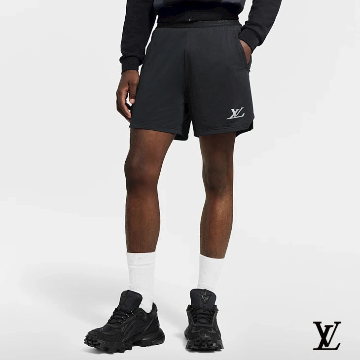 Louis Vuitton Black Double-Layer Sport Shorts