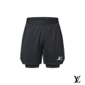 Louis Vuitton Black Double-Layer Sport Shorts