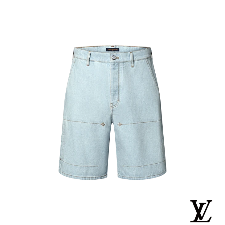 Louis Vuitton Light Blue Denim Shorts
