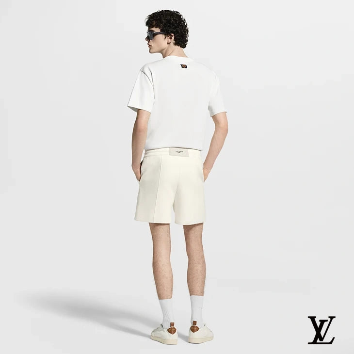 Louis Vuitton Off-White Drawstring Knit Shorts