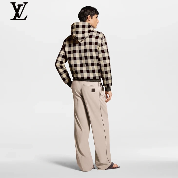 Louis Vuitton Beige Pleated Trousers