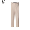 Louis Vuitton Beige Pleated Trousers