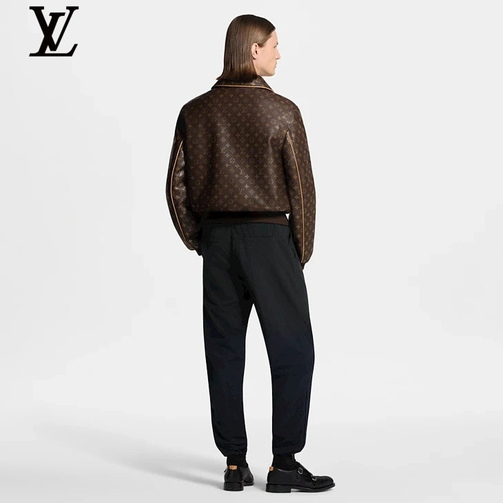 Louis Vuitton Black Elastic-Waist Casual Pants