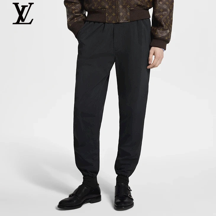 Louis Vuitton Black Elastic-Waist Casual Pants
