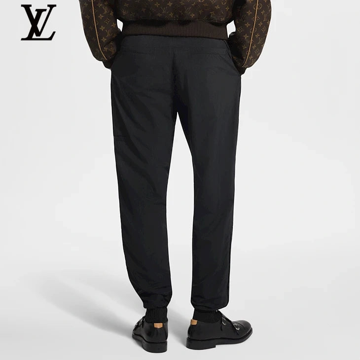 Louis Vuitton Black Elastic-Waist Casual Pants