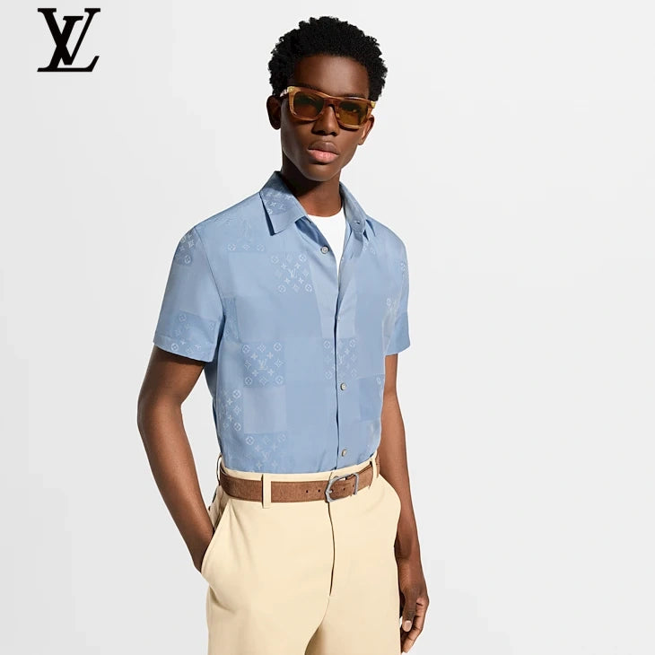 Louis Vuitton Monogram Patchwork Short Sleeve Shirt Light Tones