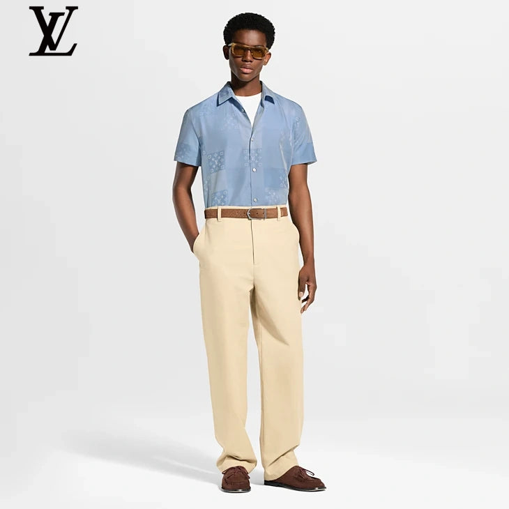 Louis Vuitton Monogram Patchwork Short Sleeve Shirt Light Tones